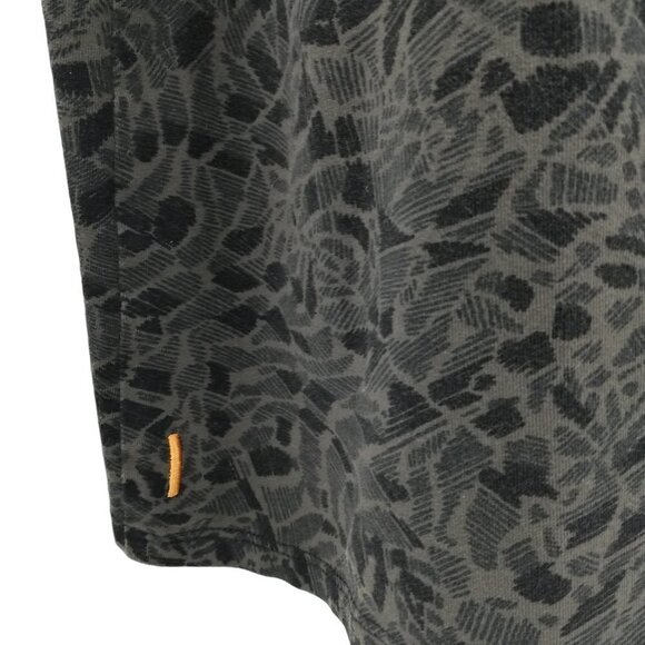 Lucy Sleeveless Knit Stretch Tank Dress Size L Keyhole Pockets Green Black - Picture 9 of 12